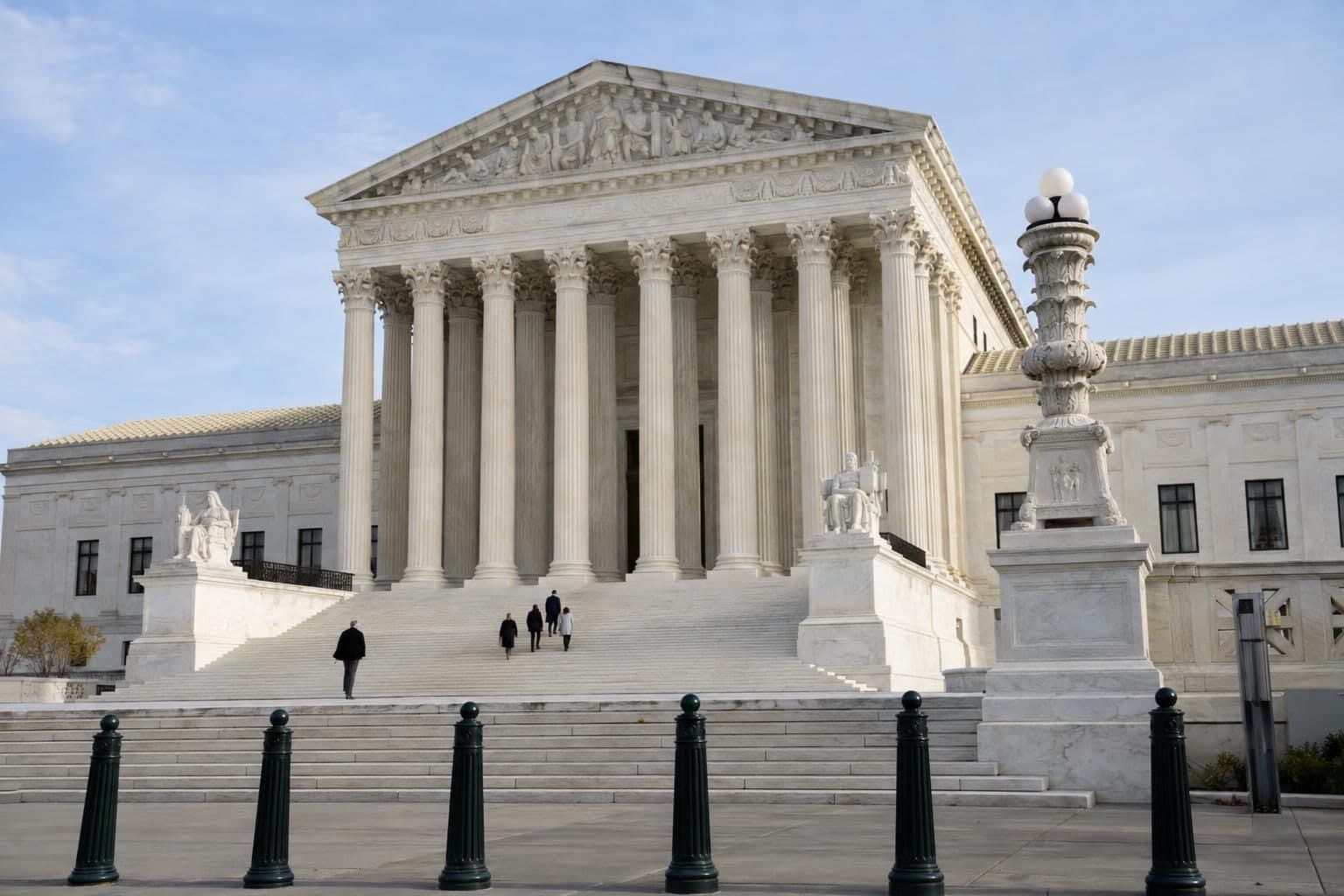 Exterior of the U.S. Supreme Court building, illustrating a debate over judicial recusals.