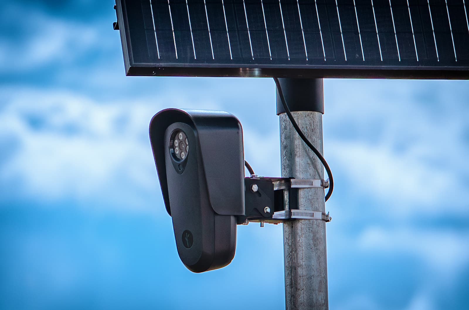 A Flock Safety ALPR (automated license plate reader) in Jackson County, Colorado, on May 25, 2026.